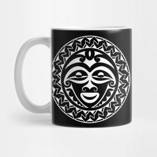 Polynesian inspired tiki face Mug